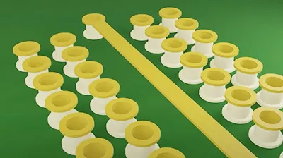 Via stitching on FR-4 PCB for improved signal integrity.