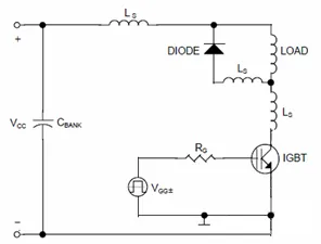 Figure 1: Diode-clamped inductive load circuit