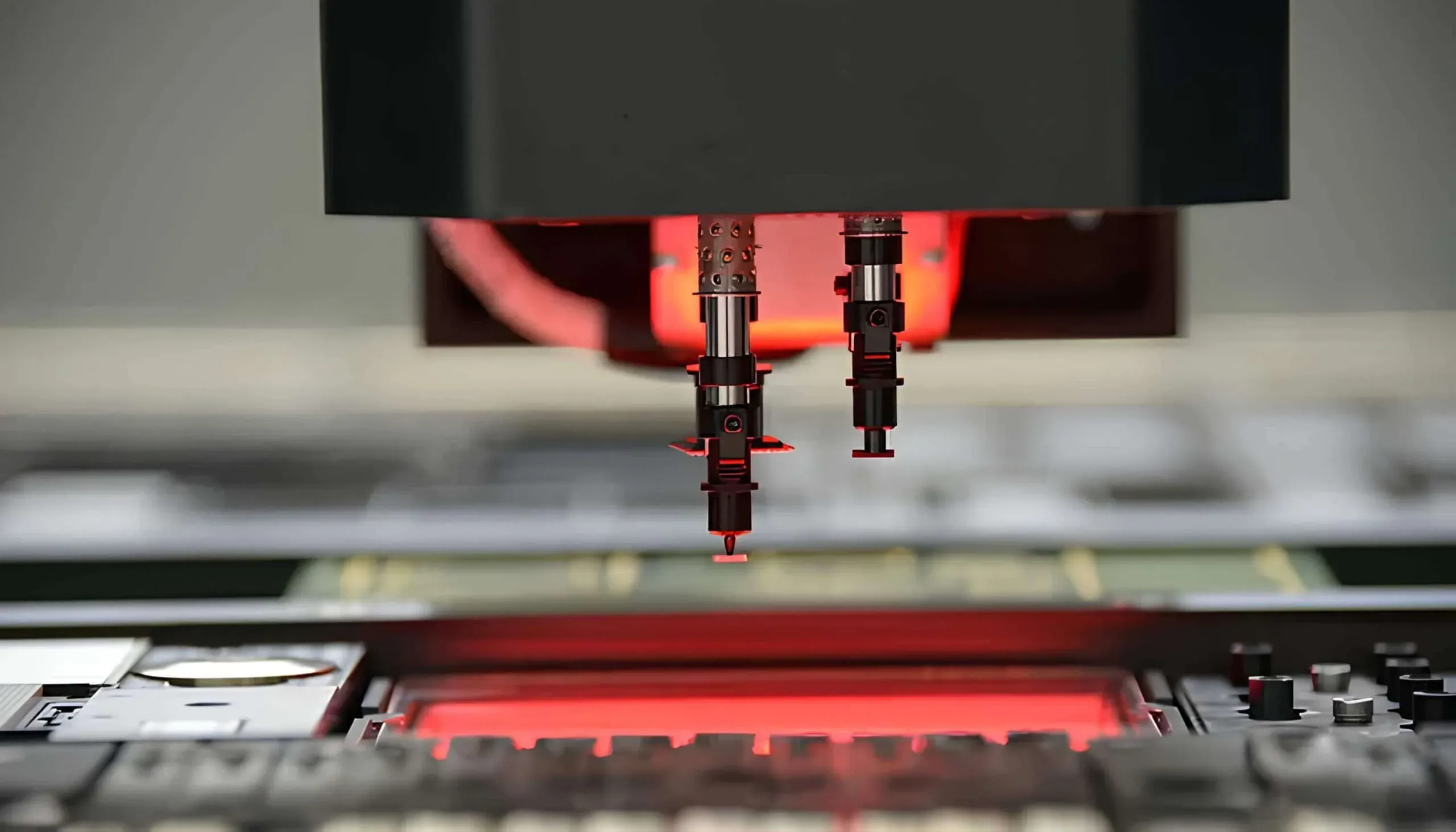 Automated pick-and-place machine for SMT PCB assembly