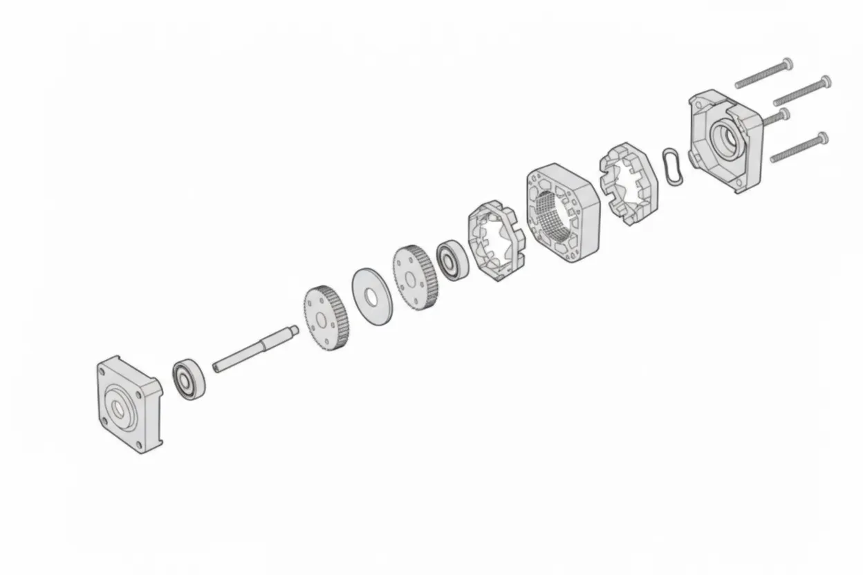 Stepper motor construction