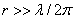 d >> lambda