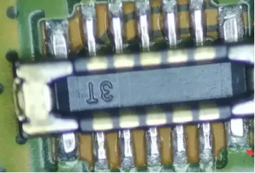 Cold solder joint