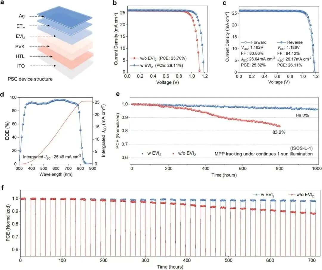 perovskite solar cell photovoltaic performance