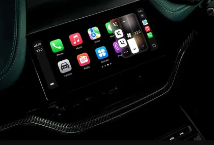 Infotainment system in a car dashboard powered by HDI PCB technology