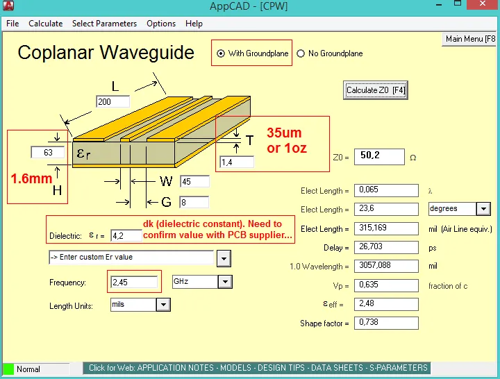 Trace impedance calculation for 50-ohm control in automotive PCB design