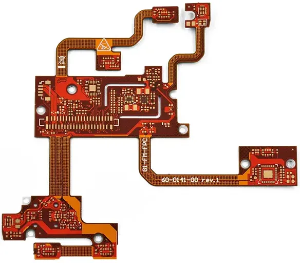 High-density interconnects on flexible PCB