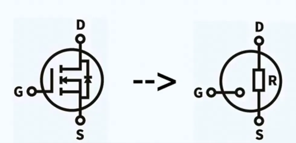 Figure 6: NMOS equivalent model