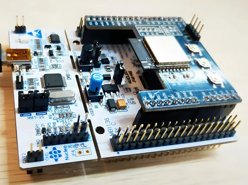 PCB electronics with mods, featuring a Wi-Fi module for circuit upgrade.