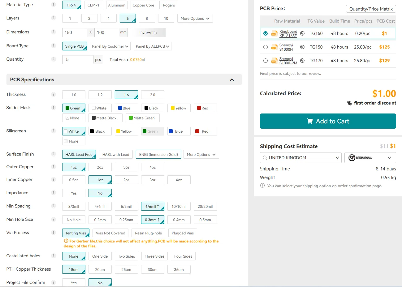PCB Cost Calculator: How to Estimate Your Project Budget