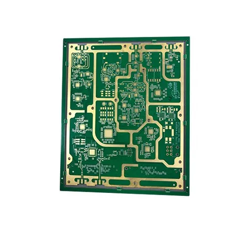 High-speed PCB layout with optimized trace design for signal integrity.