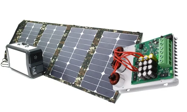 Solar panel with integrated PCB for energy control"