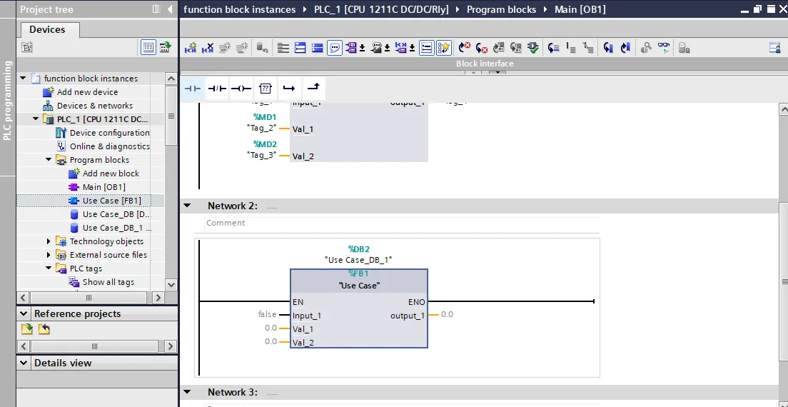 Siemens TIA Portal Text Block Interfaces