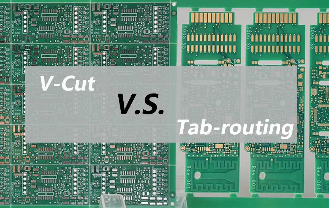 Comparison chart of V-scoring vs. routing for PCB depaneling