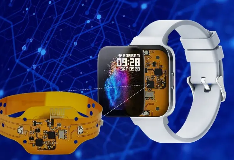 Flexible PCB made of polyimide for smart watch design