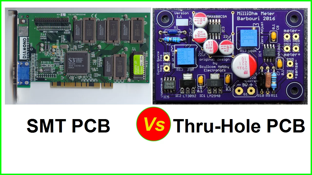 Through-hole soldering on access control PCB