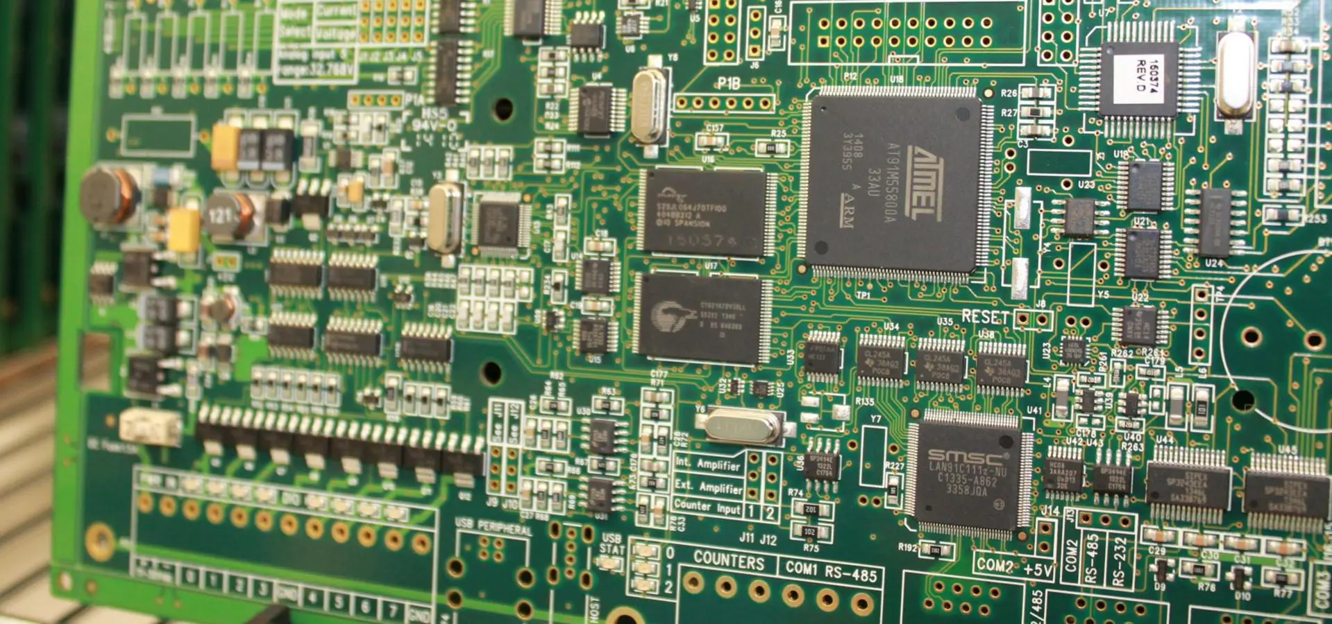 Completed DIY PCB for military communication project