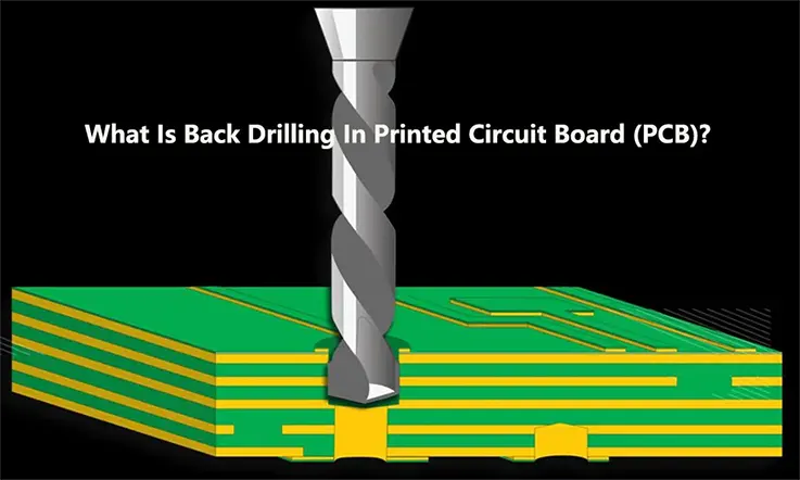 PCB manufacturing equipment performing backdrilling on a circuit board