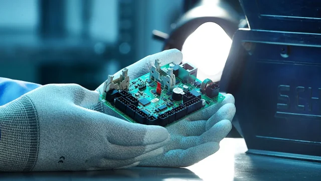 Mixed assembly PCB with SMT and THT components