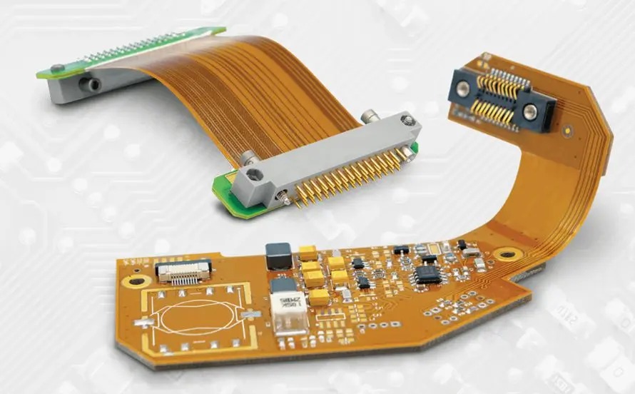 Repaired flex PCB trace using conductive epoxy for DIY repair.