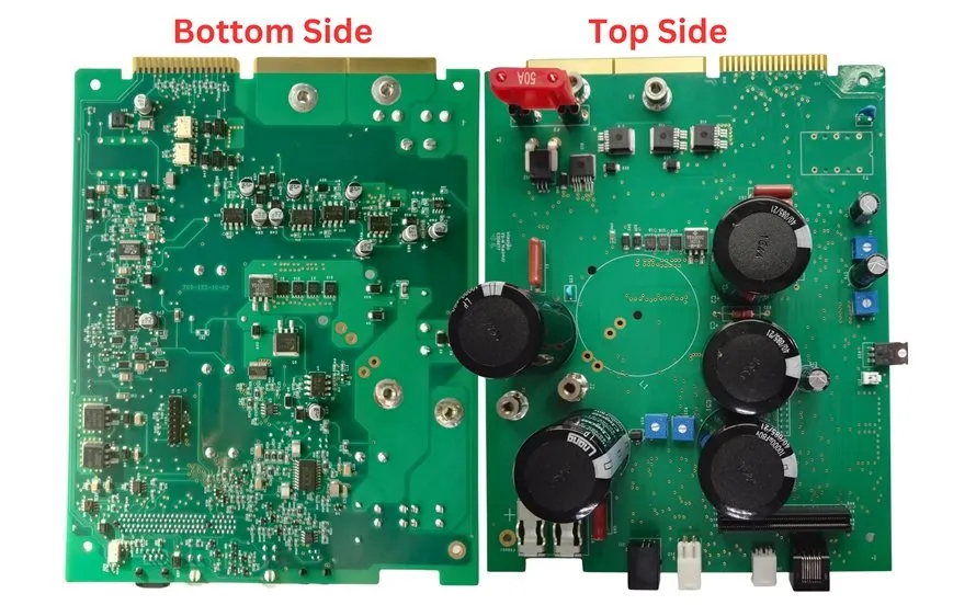 Double-sided SMT assembly with components on both sides of PCB