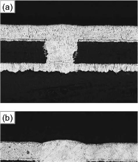 Cross Section of Plated Blind Via