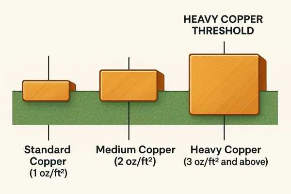 Cross Section Comparison of Copper Thickness