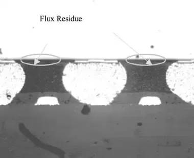 Flux Residue on HASL Finished Boards